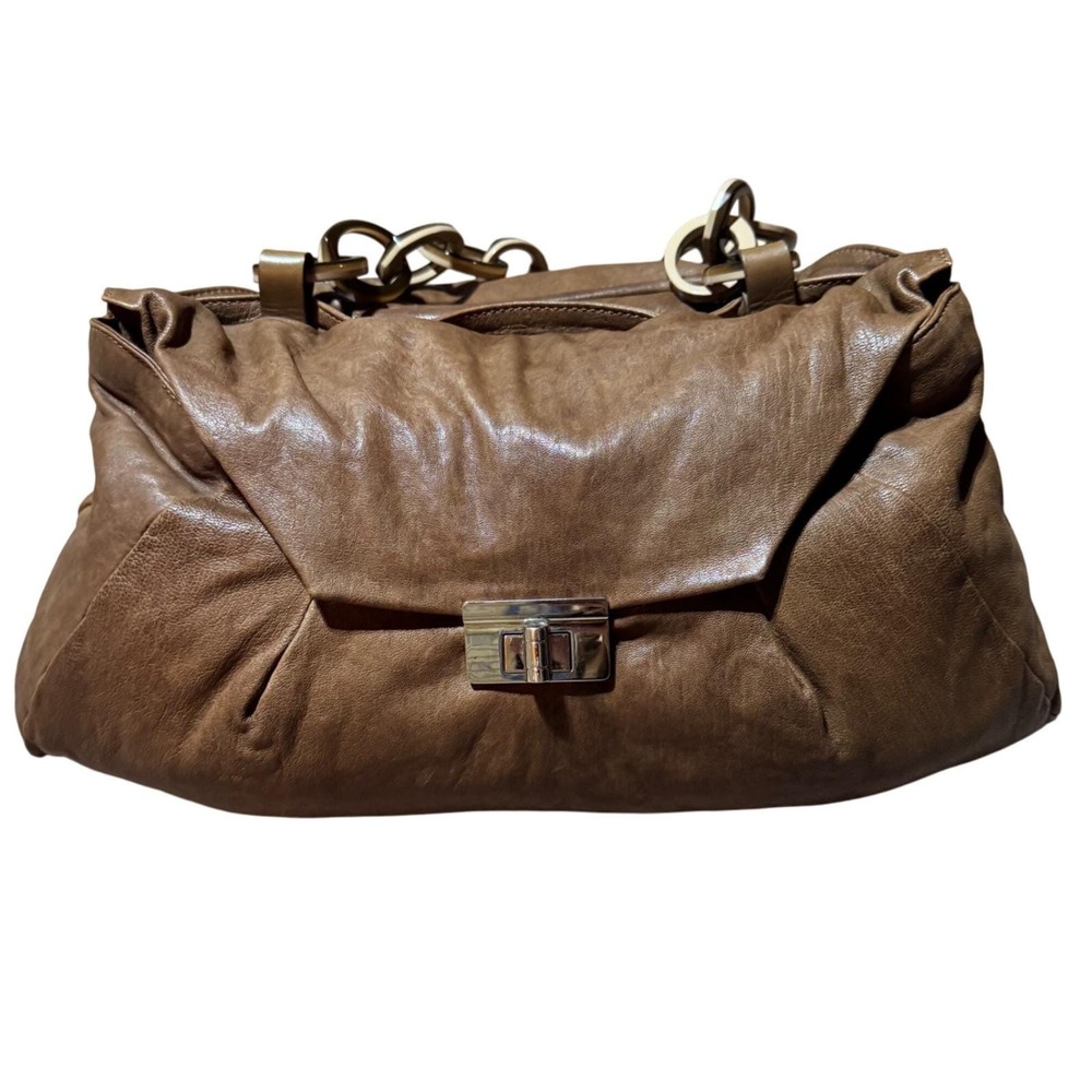 Marni 2000s Brown Leather Chain Shoulder Bag – Italian Designer Classic - Picture 13 of 16